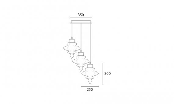 Basilica 3 Light Pendant (3)