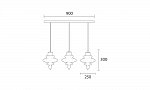 Basilica 3 Light Rectangular Ceiling Plate (2)