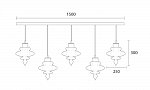 Basilica 5 Light Rectangular Ceiling Plate (2)
