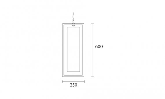 Derwent Rectangle Pendant (Large) (2)