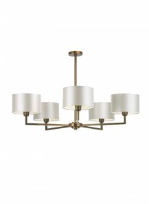 Holt Pendant 5 Arm Antique Brass