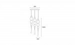 Medina 3 Light Pendant Fitting (2)